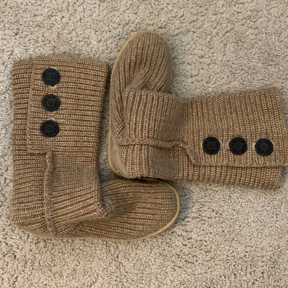 UGG Classic Cardy Button Detailed Knit Boots